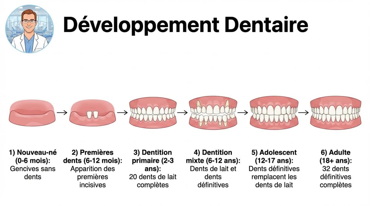 L'Évolution de la Dentition: Du Bébé à l'Âge Adulte